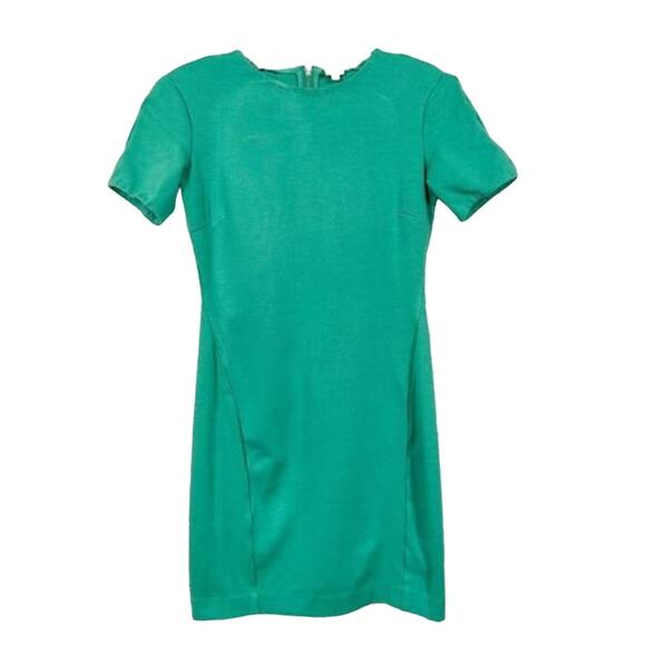 Aritizia Wilfred Crew Neck Short Sleeve BodyconMini Dress Green Size Small - Picture 1 of 10